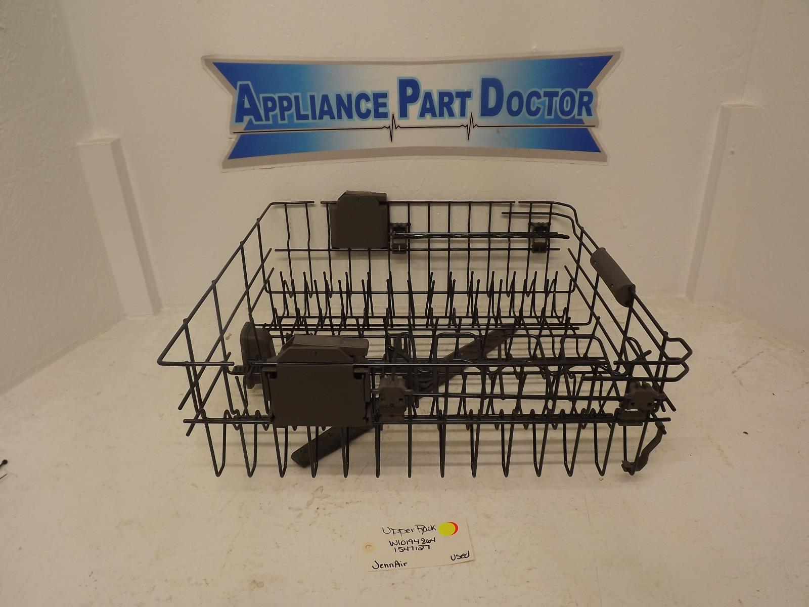 JennAir Dishwasher W10194864 1547127 Upper Rack Used JennAir Dishwasher W10194864 1547127 Upper Rack Used